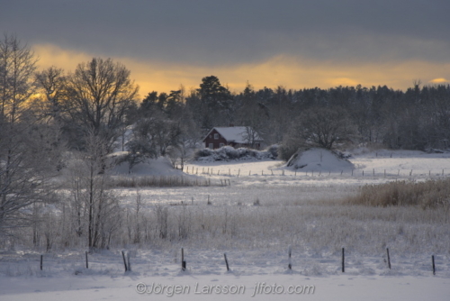 Mörkö Södermanland winterlandscape