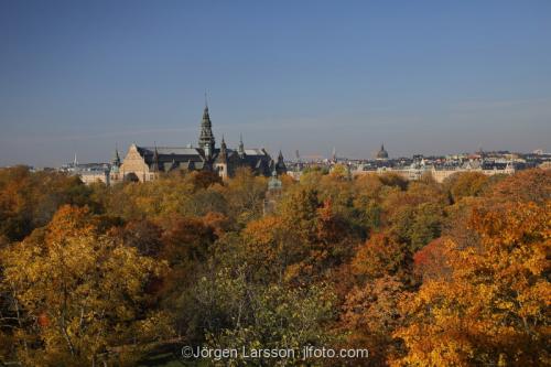 Stockholm Uppland sett från Skansen Djurgården Sverige höst 