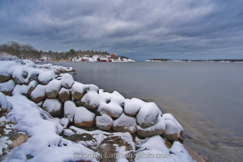 Nävelsö Småland Sverige Sweden coast winter, vinter