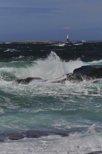 Bohuslän Sweden Waves cliffs windy coast 