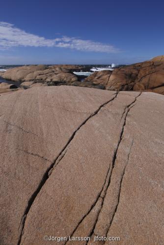 Vågor Blåsigt Bohuslän Sverige Kust Hav Vind Skärgård  granit klippor