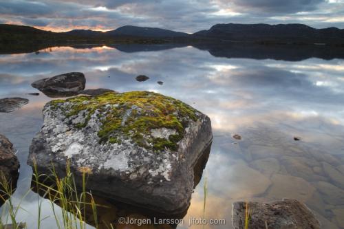 Lappland Laponia Sverige Höst Fjällsjö vatten Vassejaure 