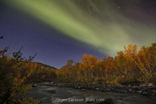 Lappland northern light aurora borealis Laponia autumn Sweden 