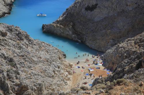 Seitan beach Kreta Grekland semester bad