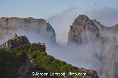 Madeira  Portugal Pico de Arieromountains, clouds, berg moln