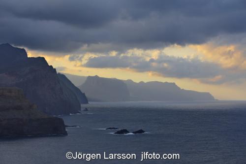 Madeira  Portugal  Ponta de Sao Lourençokust coast