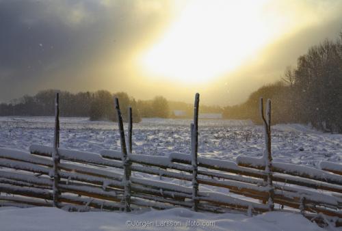 Mörkö vinter Södermanland Sverige