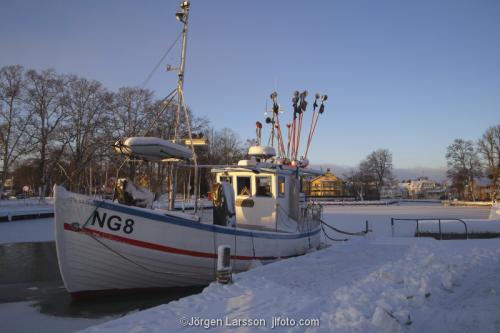 Trosa vinter Södermanland Sverige