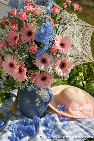 Gerbera solparasoll hatt