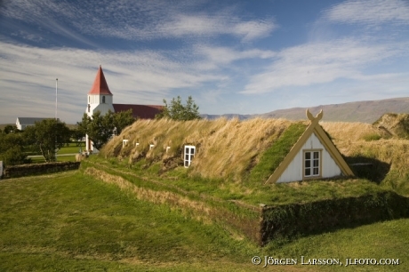 Gammalt hus Island