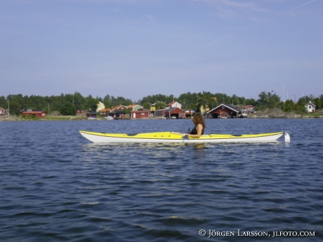Canoeing at Marso Smaland Sweden