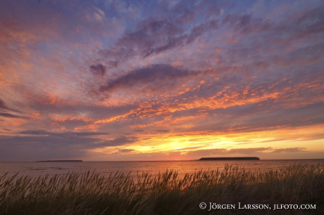 Solnedgång i havet