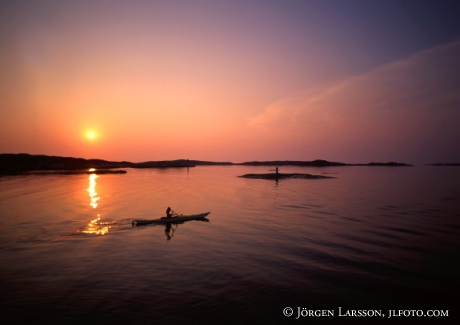 Canoeing Bohuslan Sweden