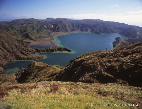 Lagoa do Fogo Azorerna Sao Miguel