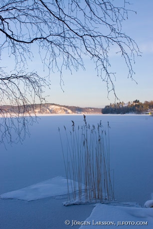 Mälaren vinter Botkyrka Södermanland