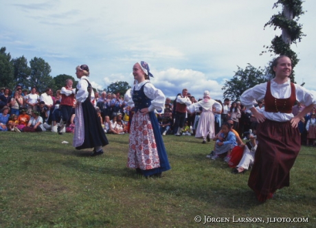 Midsommarfirande på Skansen Stockholm