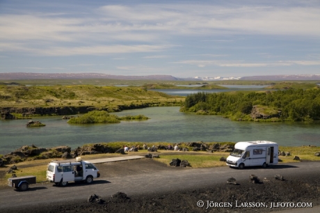 Mývatn vulkaniskt område Island
