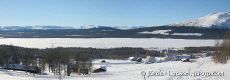 Ottsjo Jamtland Sweden Digital panorama