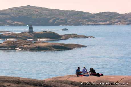 Picnic at sea Smogen Bohuslan Sweden