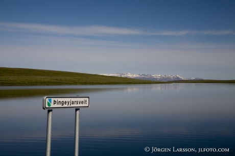 Pingeyarsveit Island nära Mývatn