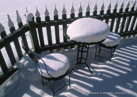 Snö stolar Stockholm