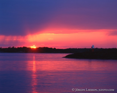 Sunset Smaland Sweden