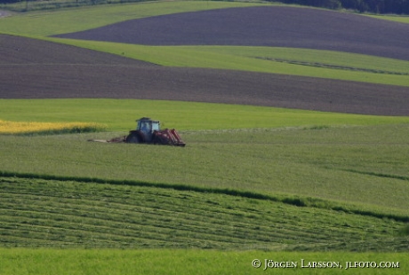 Traktor på Söderåsen Skåne