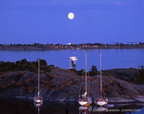 Moonlight Saiboats Vaderskar Smaland Swe