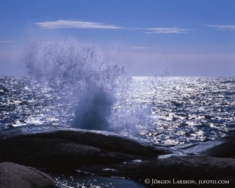 Waves at Smogen Bohuslan Sweden