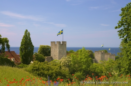 Visby ringmur Gotland Sverige