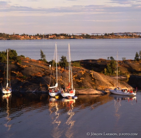 Sailboats Jungfrusund Smaland Sweden