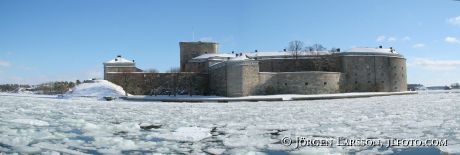 Waxholms fästning vinter