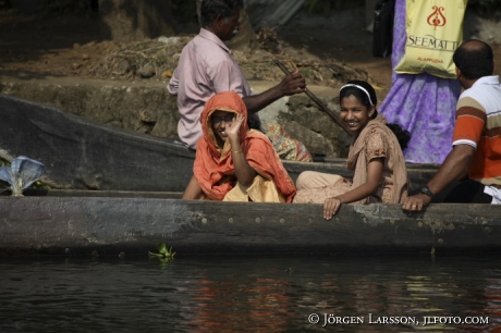 Indien Kerala  Backwater