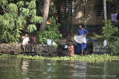 Indien Kerala  Backwater