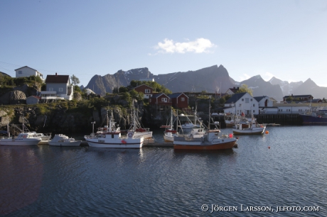 Fishingvillage Fjord Mountains