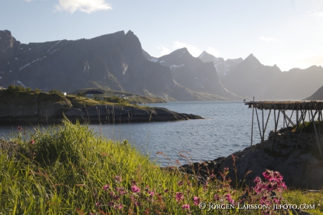 Fishingvillage Fjord Mountains