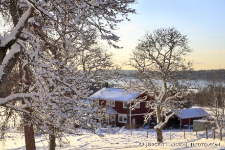 Vinterlandskap Mörkö Södermanland