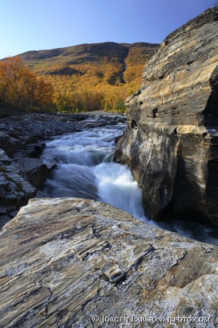 Abiskojåkkas kanjon Abisko nationalpark Lappland