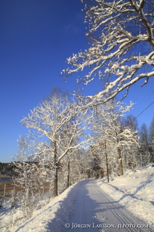 Vinterlandskap Mörkö Södermanland