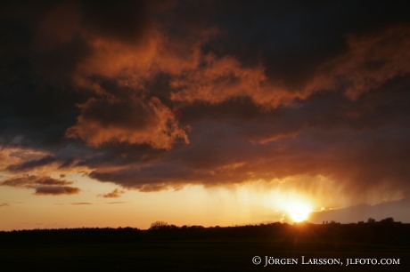 Dramatisk himmel  Simrishamn Skåne