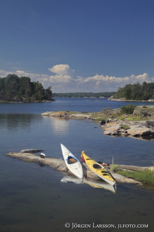 Kanoter Tjusts skärgård Småland Sverige