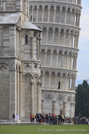 Lutande tornet i Pisa Toscana Italien