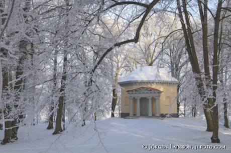 Vinter vid Norsborgsparken Botkyrka Södermanland