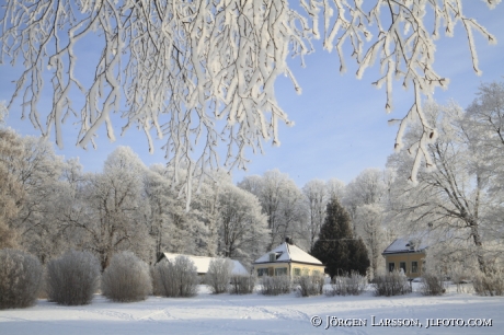 Vinter vid Norsborgs herrgård Botkyrka Södermanland