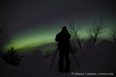 Norrsken Aurora Borealis Gällivare Lappland