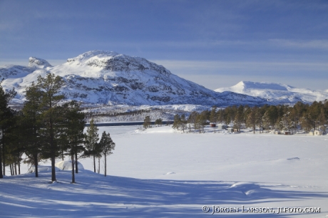 Saltoluokta  Stora sjöfallets national park Lappland