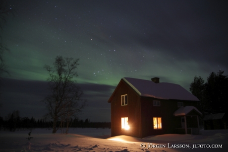 Norrsken Aurora Borealis Gällivare Lappland