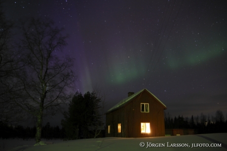 Norrsken Aurora Borealis Gällivare Lappland