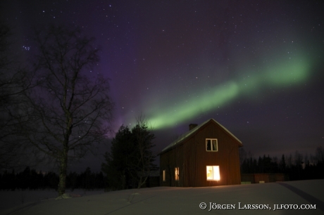 Norrsken Aurora Borealis Gällivare Lappland