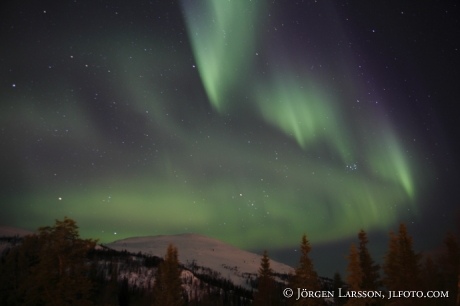 Norrsken Aurora Borealis Dundret Gällivare Lappland